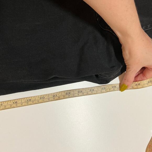 Everlane Black Skinny Jeans Women’s Size 27 | Fray Hem Slit Ankle Denim Stretch - Picture 7 of 8